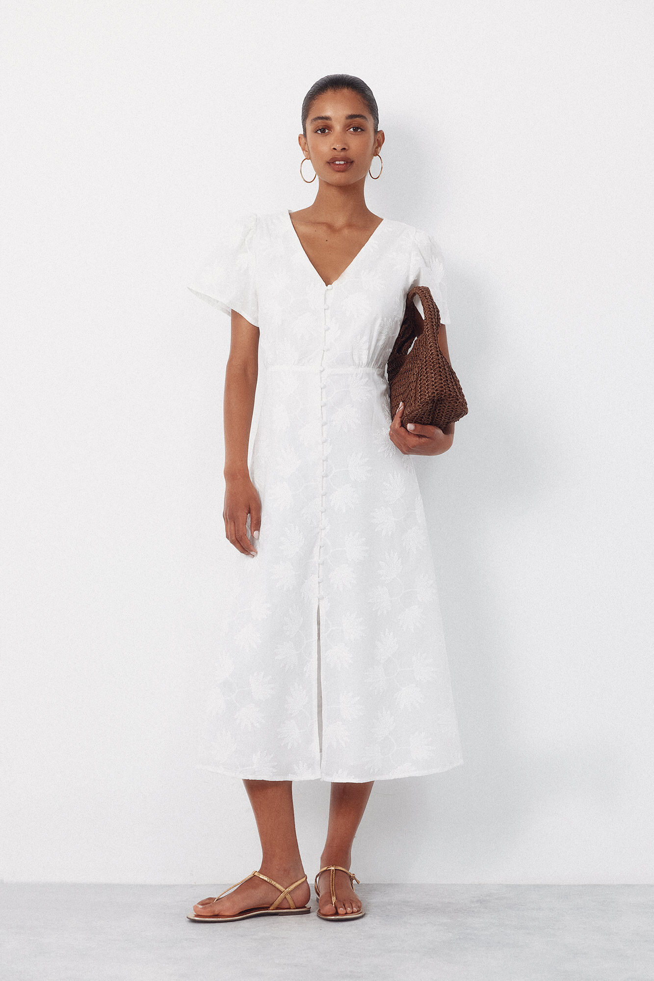 Cortefiel Vestido bordado