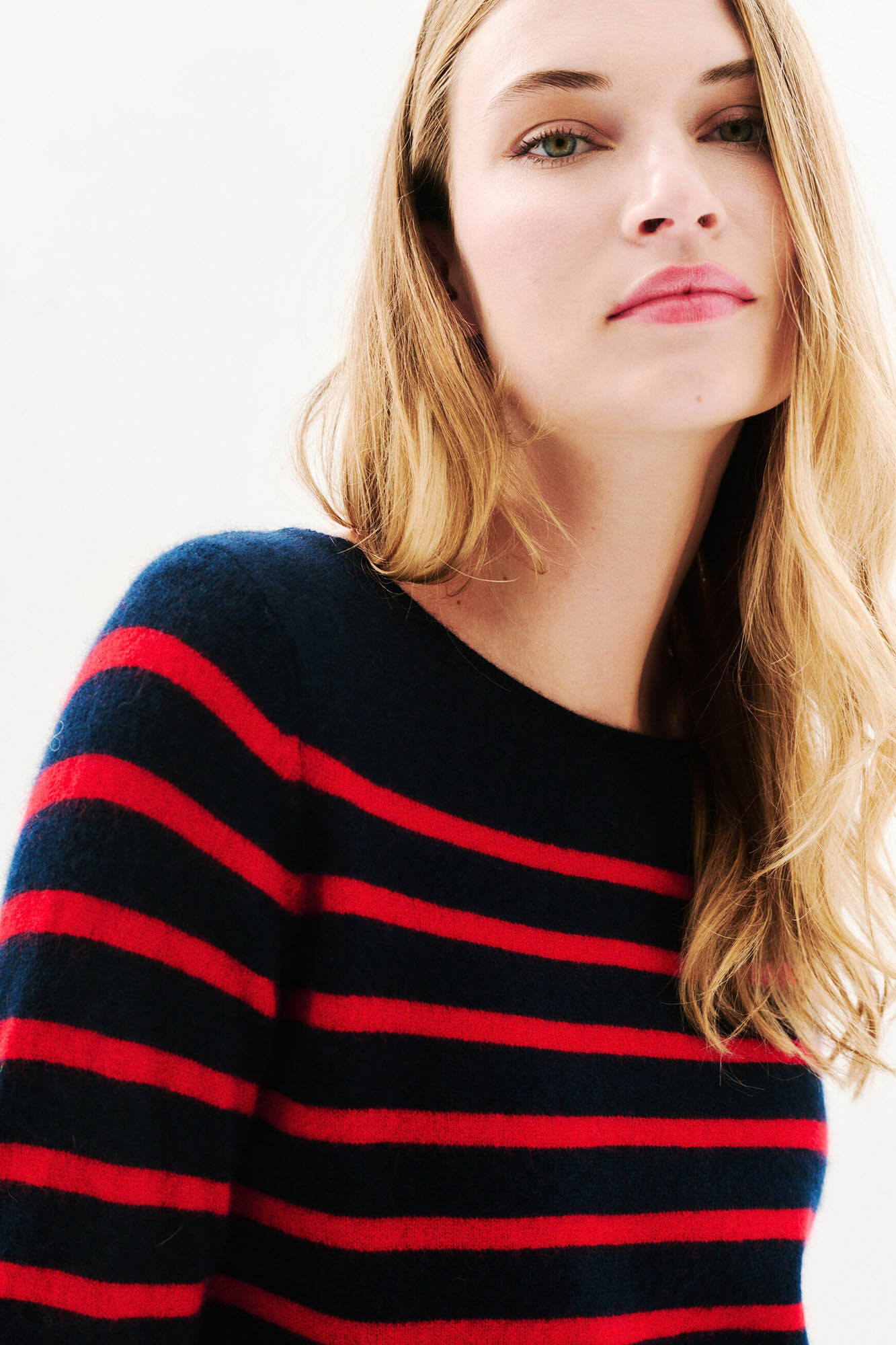 Caroll Camisola riscas 100% caxemira