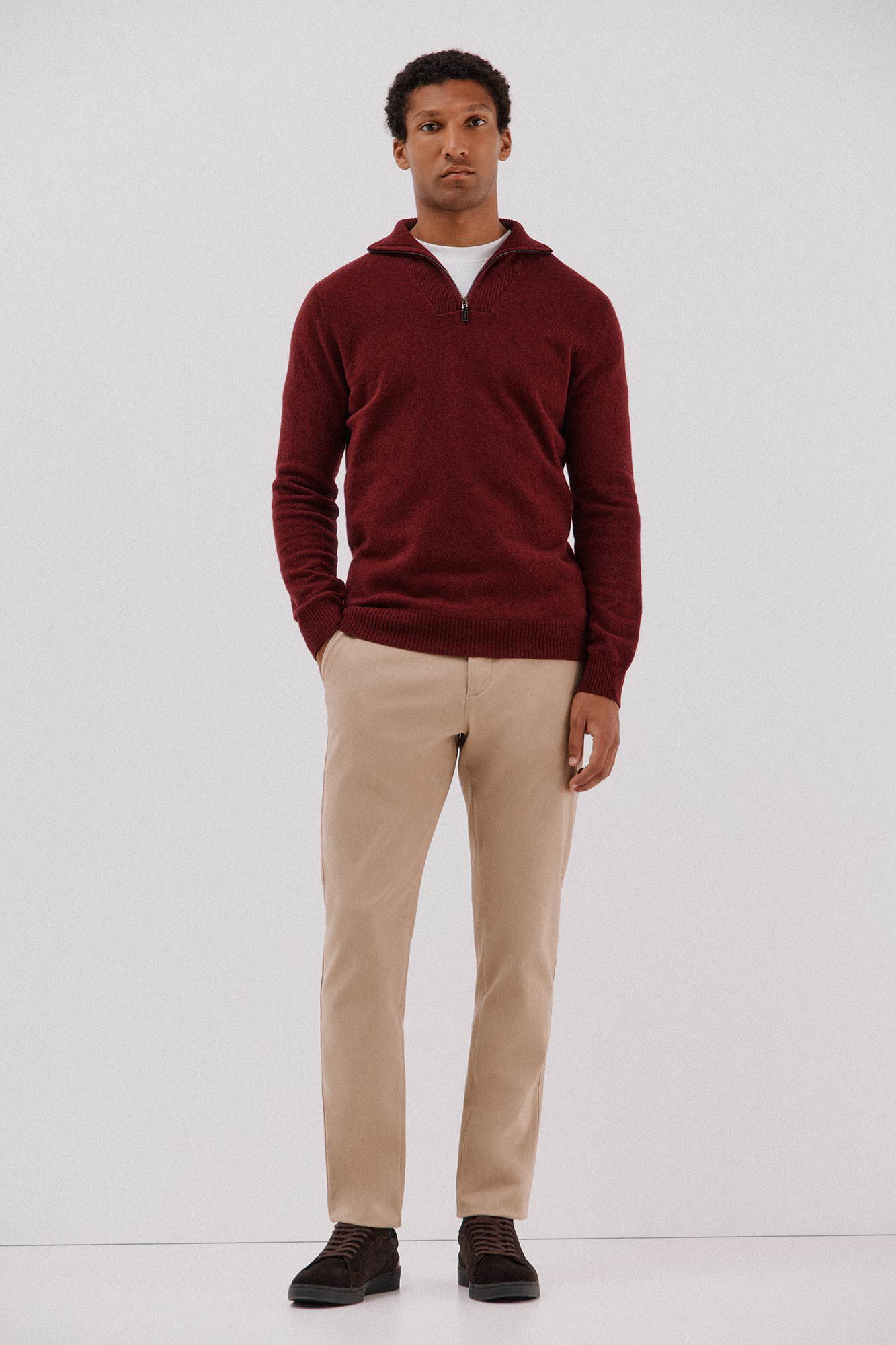 Cortefiel Slim-fit print chinos pants