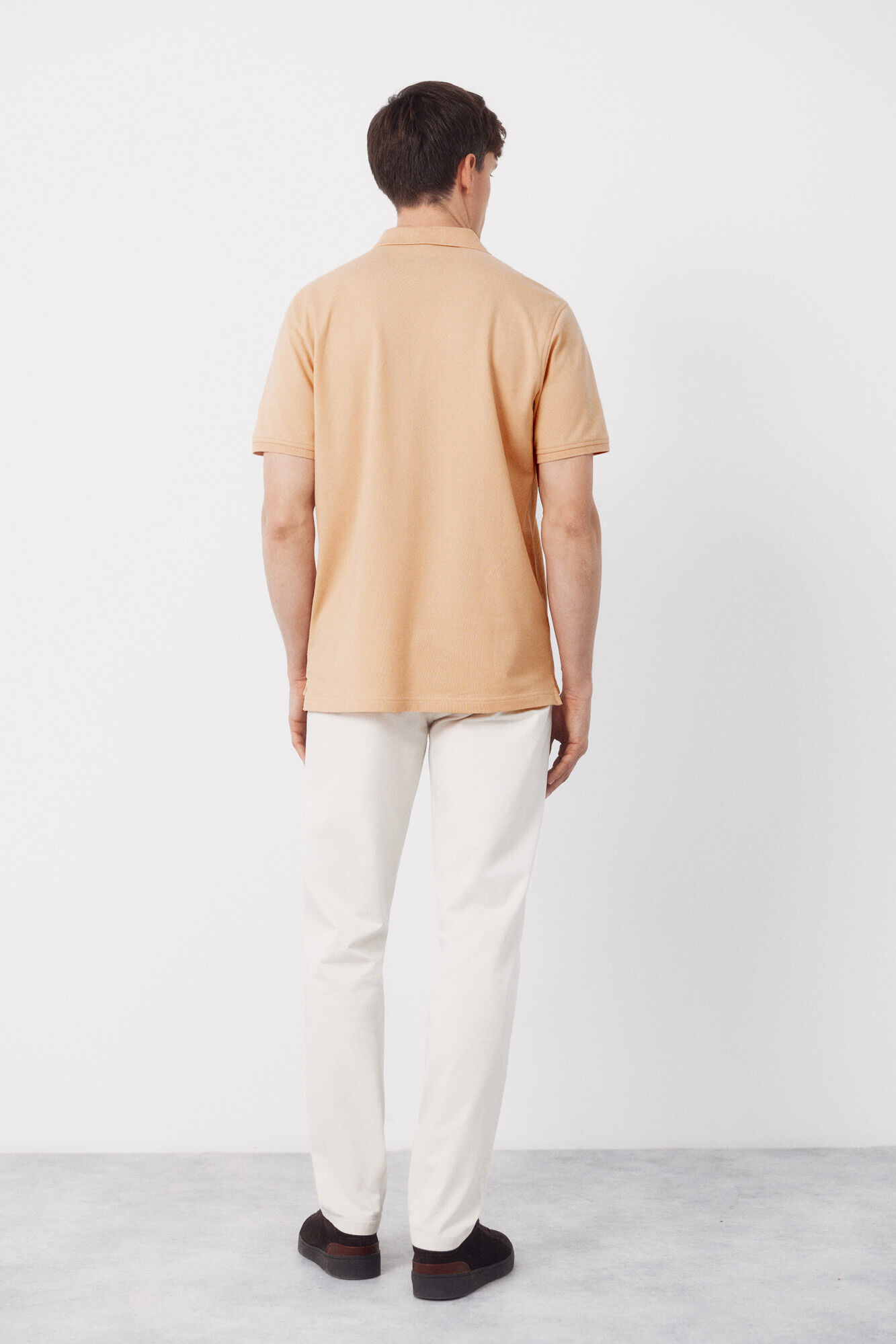Cortefiel Piqu&eacute; basic polo shirt Nude
