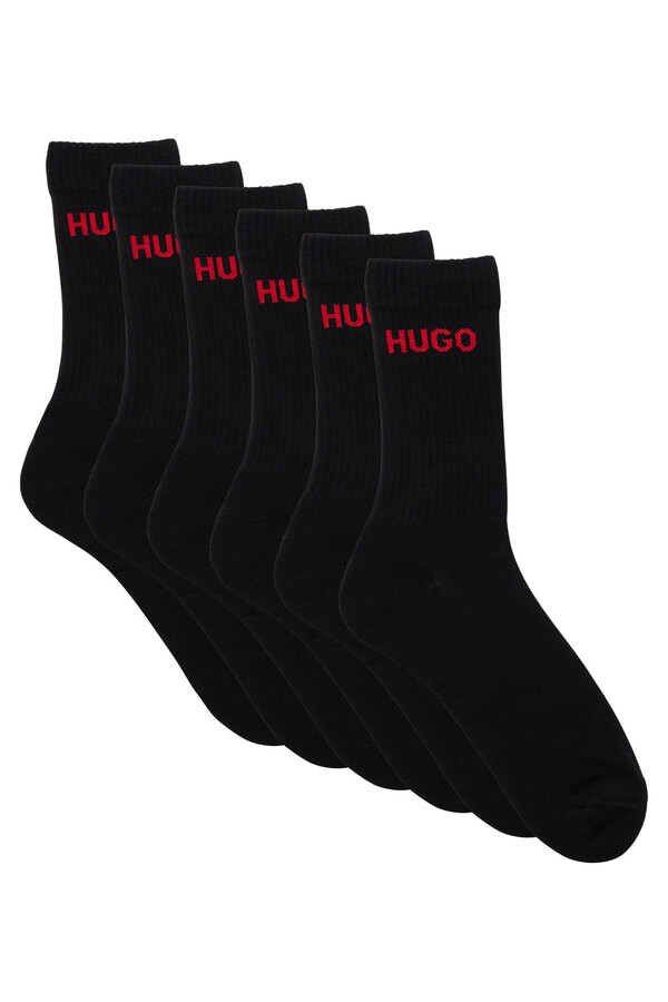 Cortefiel Pack of 6 pairs of short socks Black