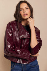 Slowlove Jaqueta com efeito pele brilhante Granada