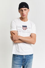 Gant Camiseta Escudo do Arquivo Branco