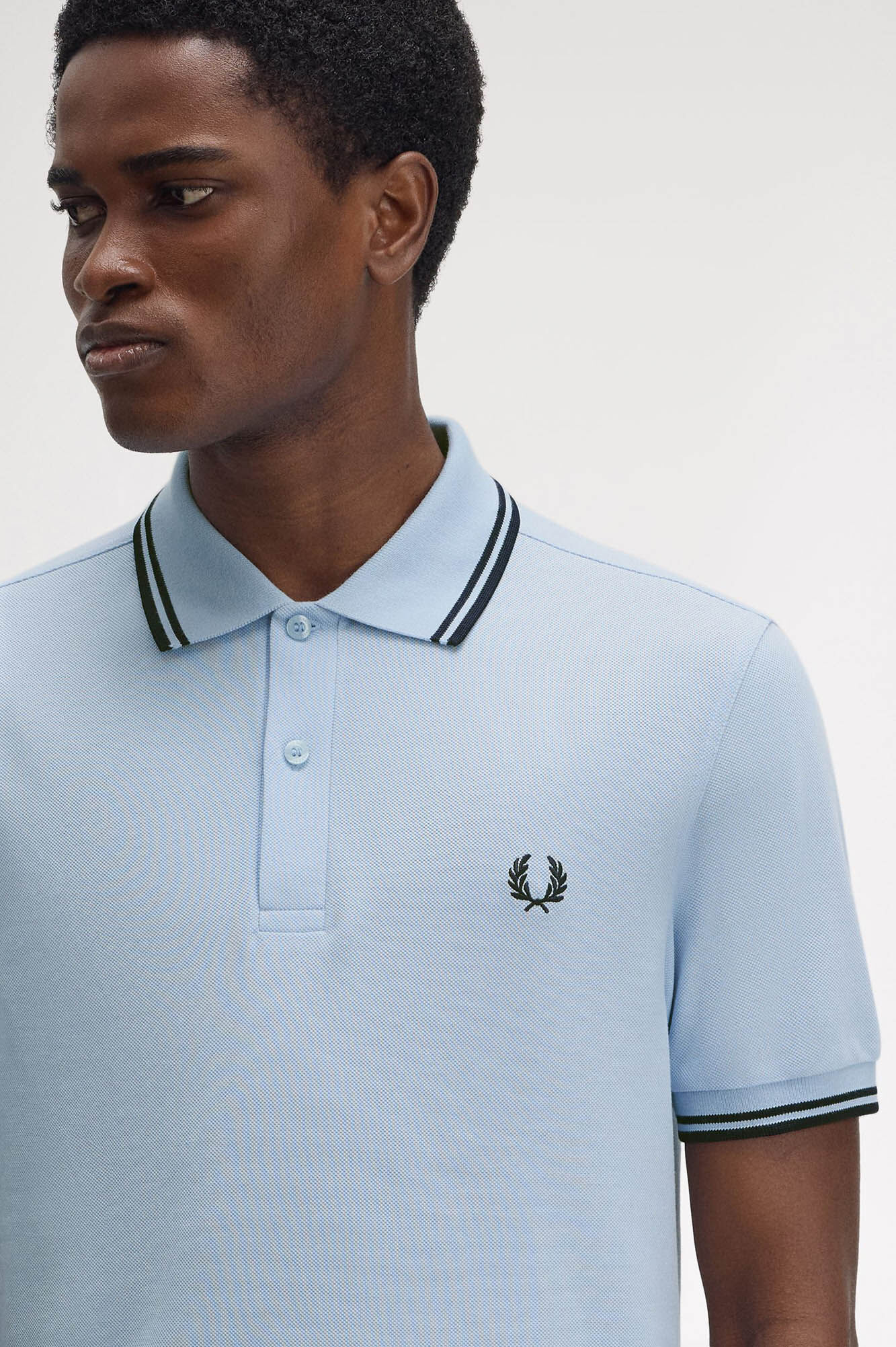 Fred Perry Polo piqu&eacute; masculina de manga curta