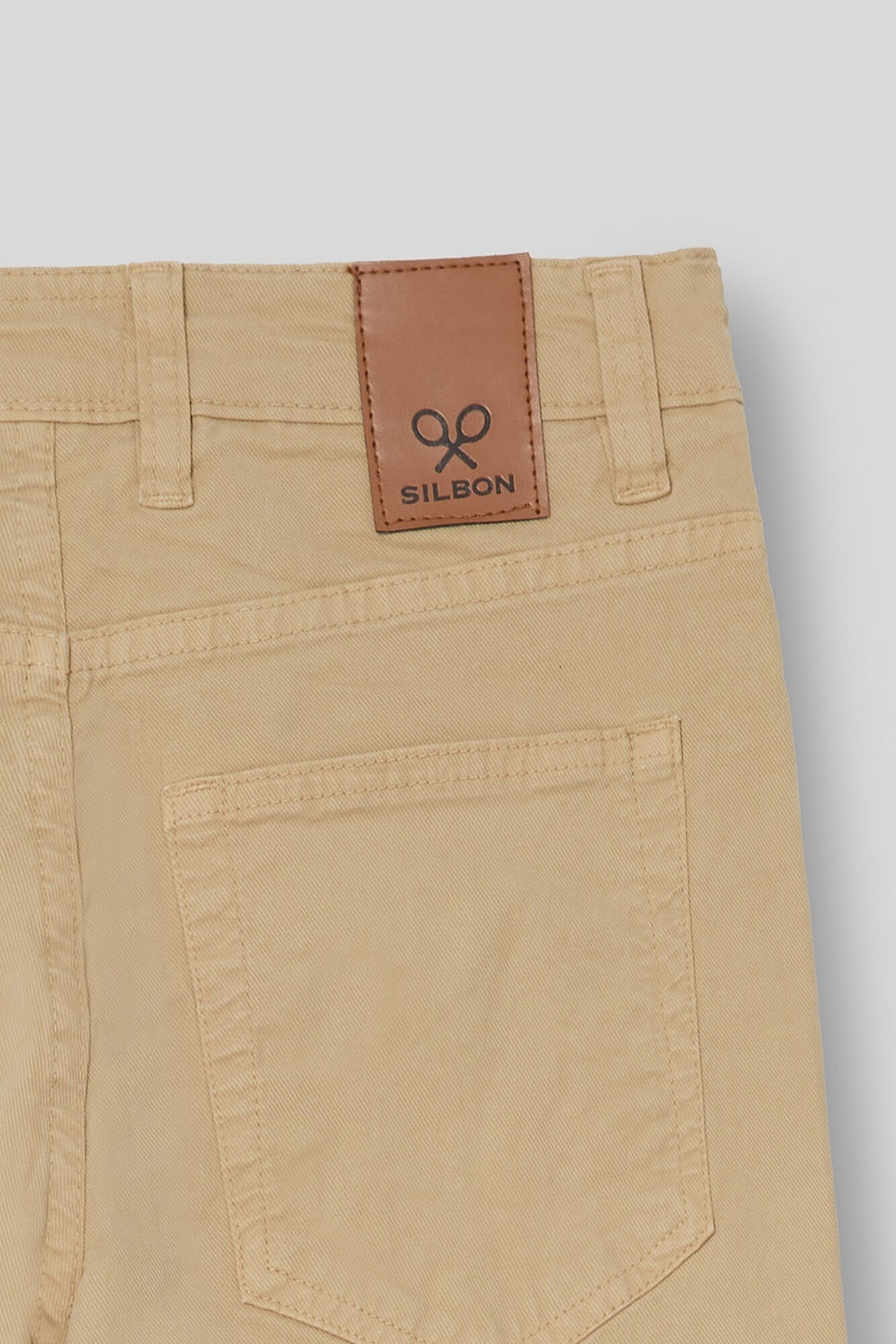 Silbon Casual beige five-pocket trousers Beige