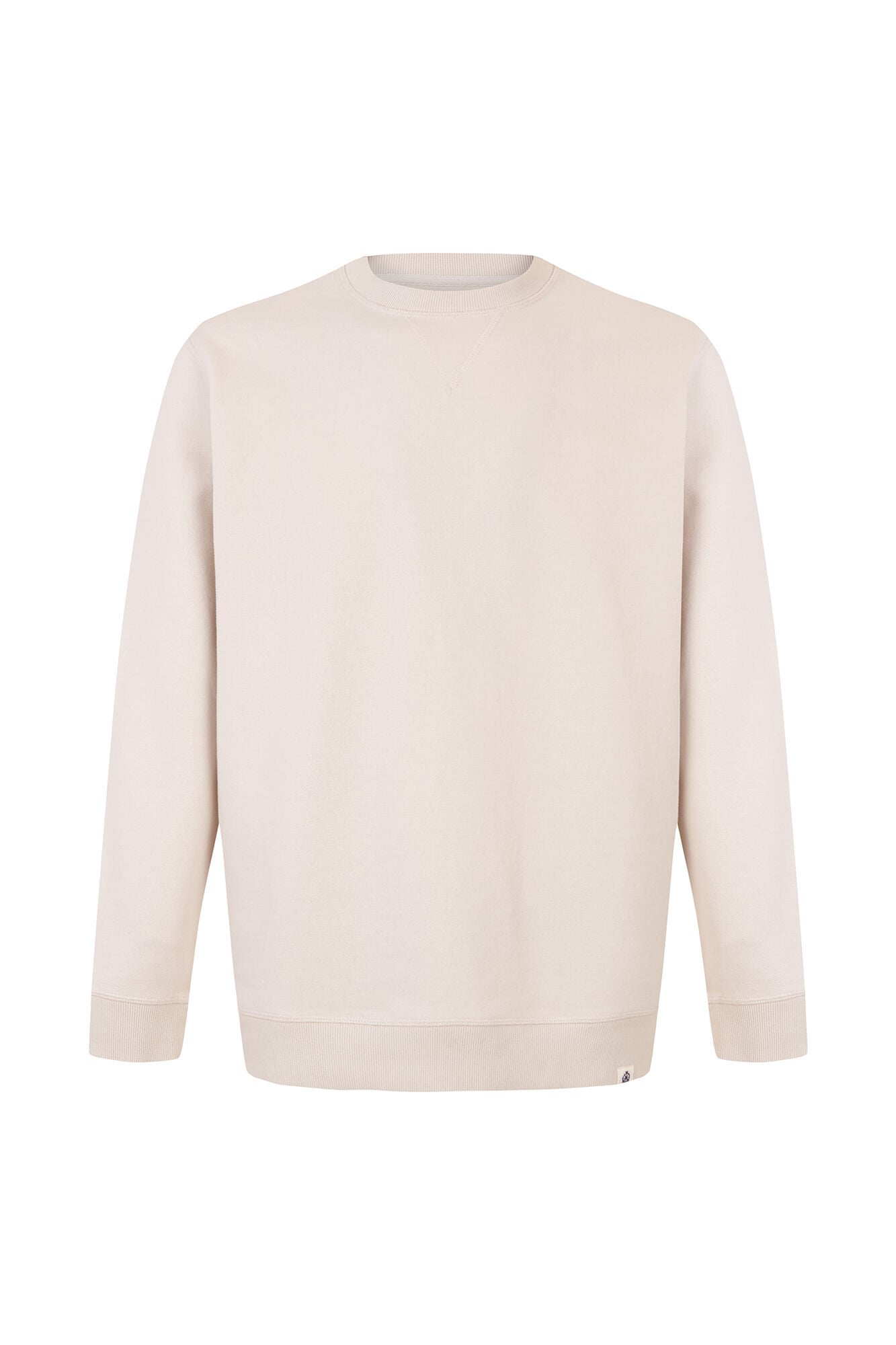 Cortefiel Crew neck sweatshirt Ivory