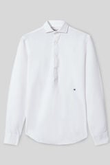 Cortefiel Oxford casual polo shirt White