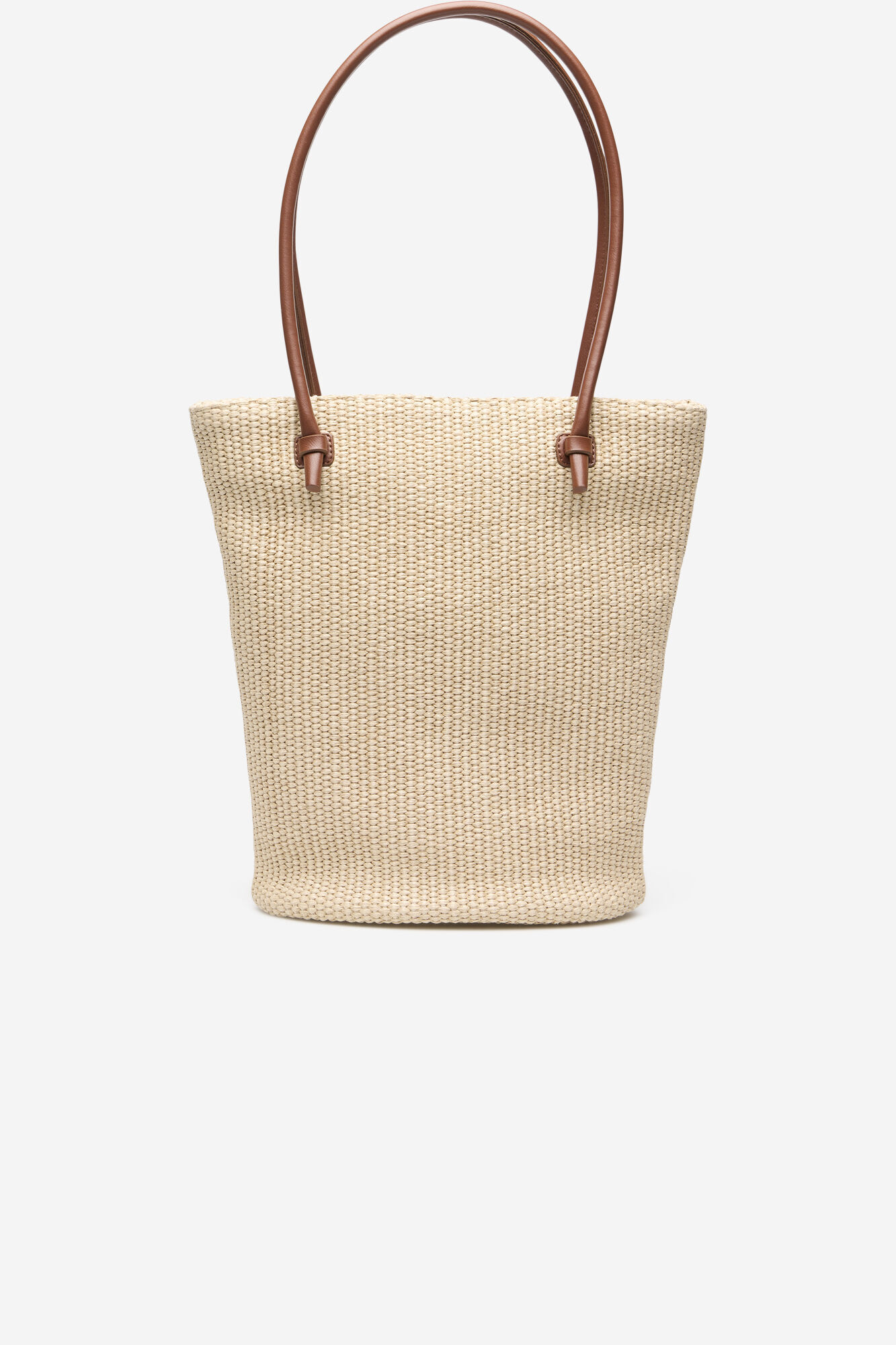 Cortefiel Raffia shopper Nude