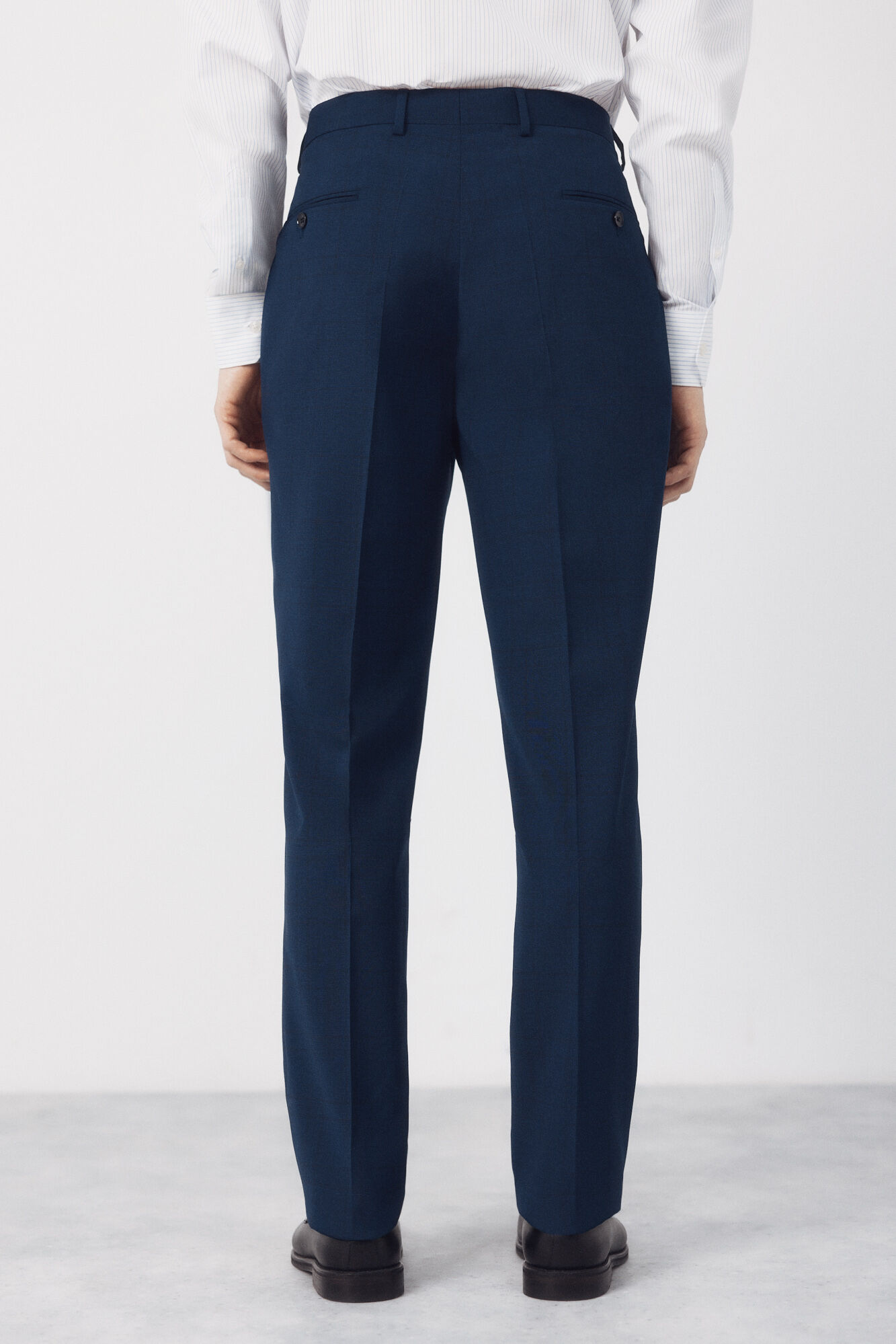 Cortefiel Cal&ccedil;as xadrez azul vibrante Azul