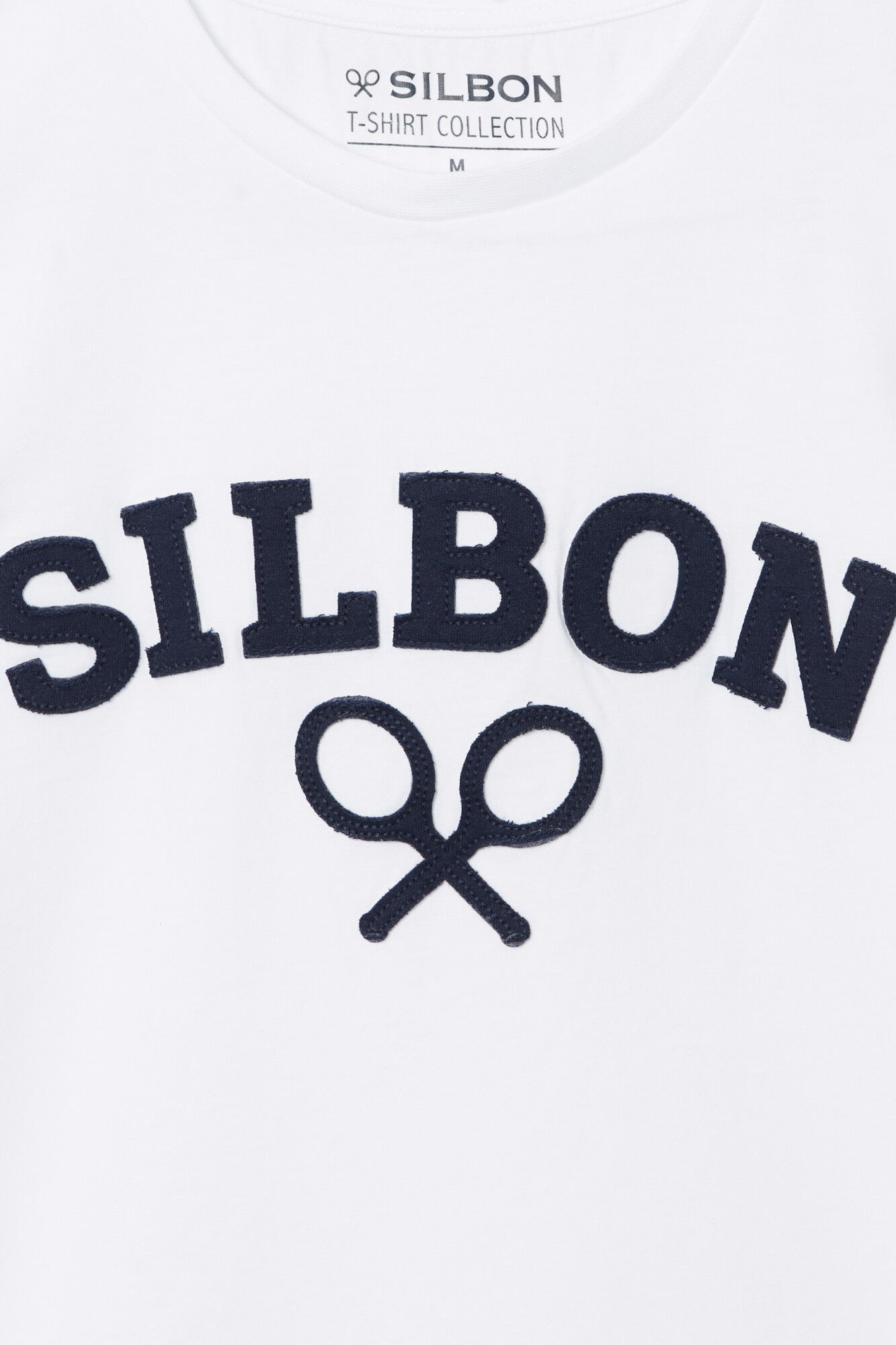 Silbon Silbon racket t-shirt stockings White