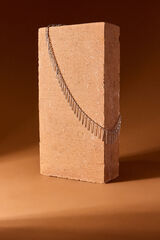 Slowlove Collar flecos cadena Cinzento