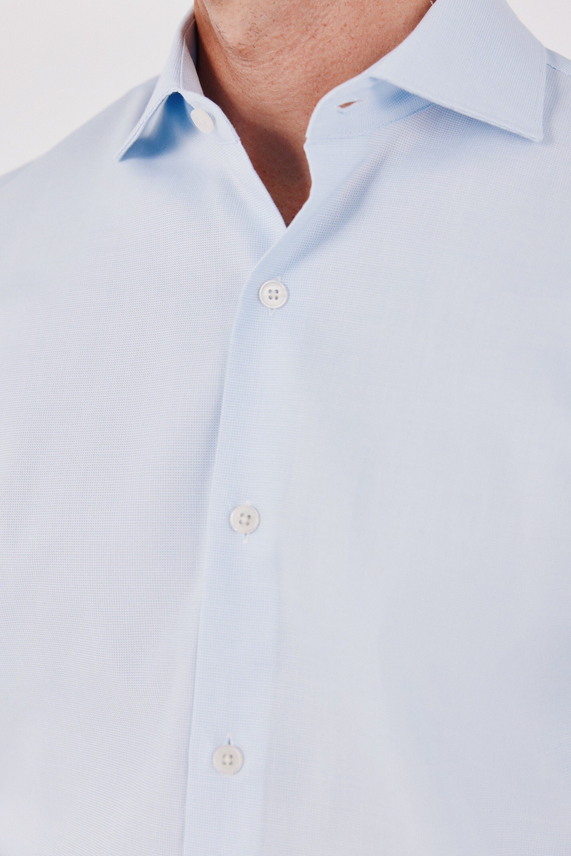 Cortefiel Otom&aacute;n slim fit easy iron dress shirt Blue