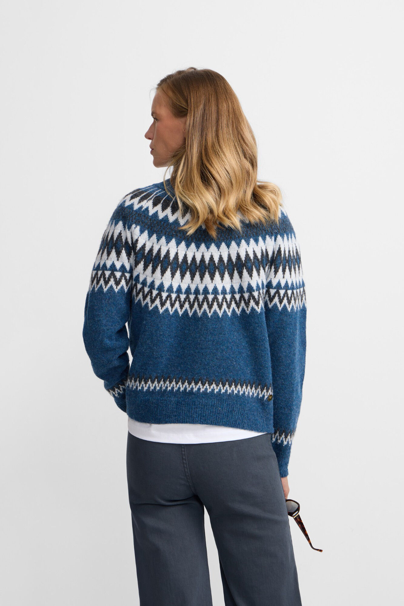 Silbon Camisola jacquard Azul