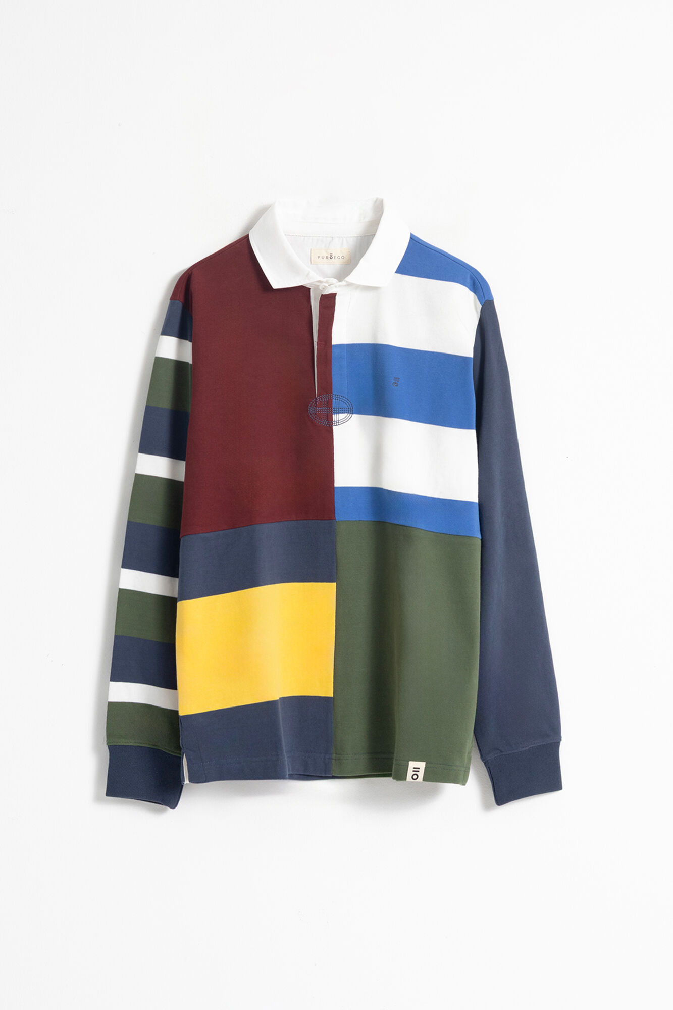 PuroEGO Camisa polo patchwork Multicolorido