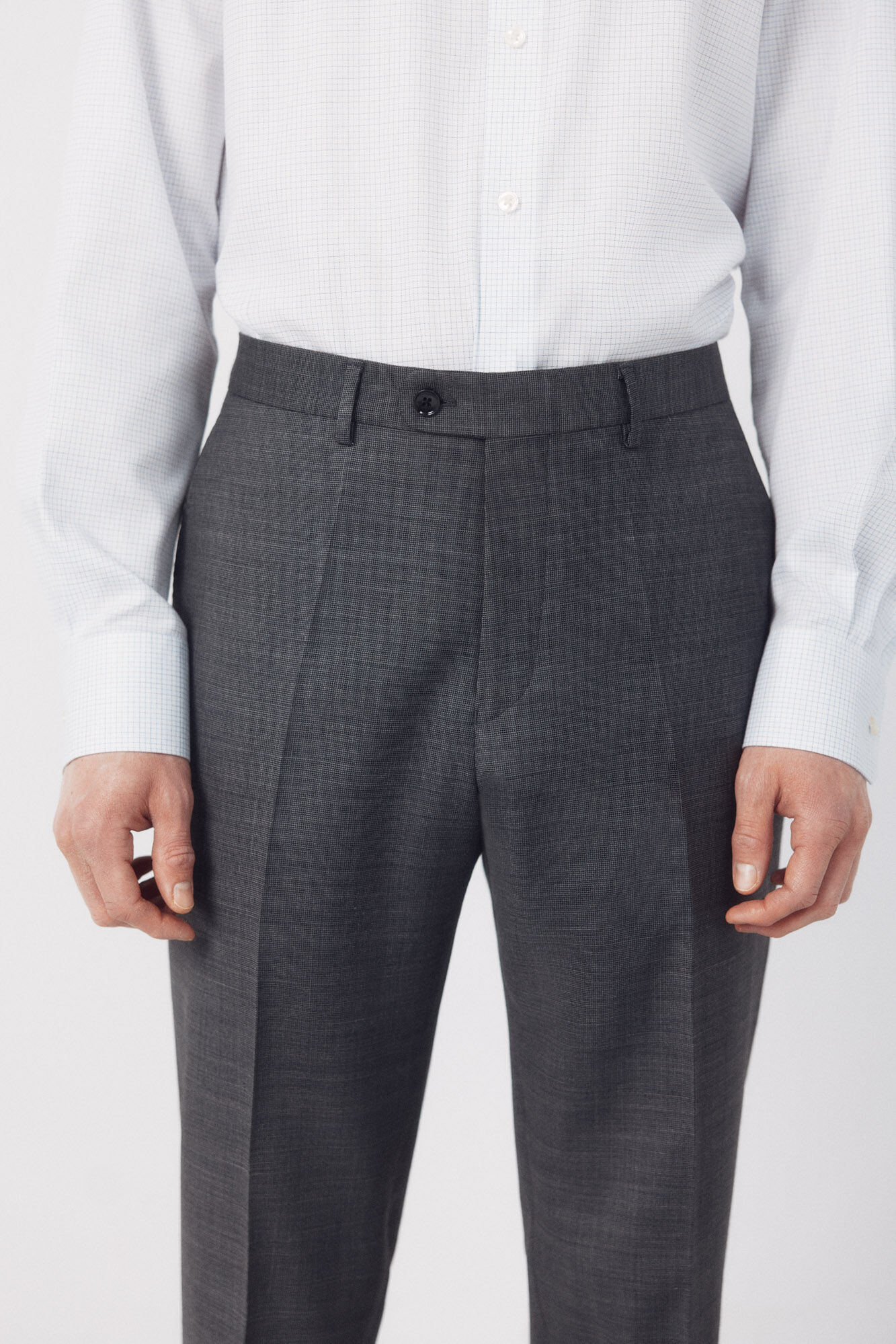 Cortefiel Dynamic structured grey trousers Dark grey