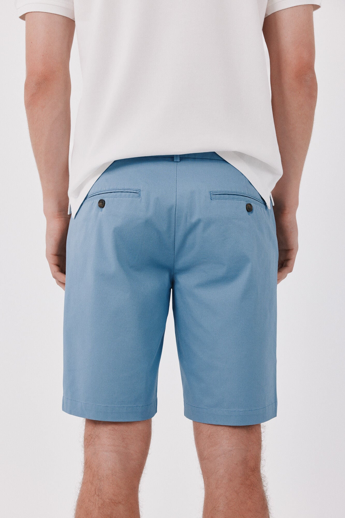 Cortefiel Bermuda print regular Azul