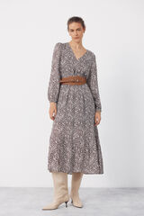 Cortefiel Printed dress Printed brown