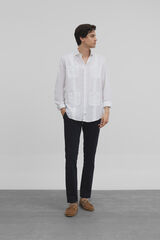 Silbon Silbon soft casual guayabera shirt White