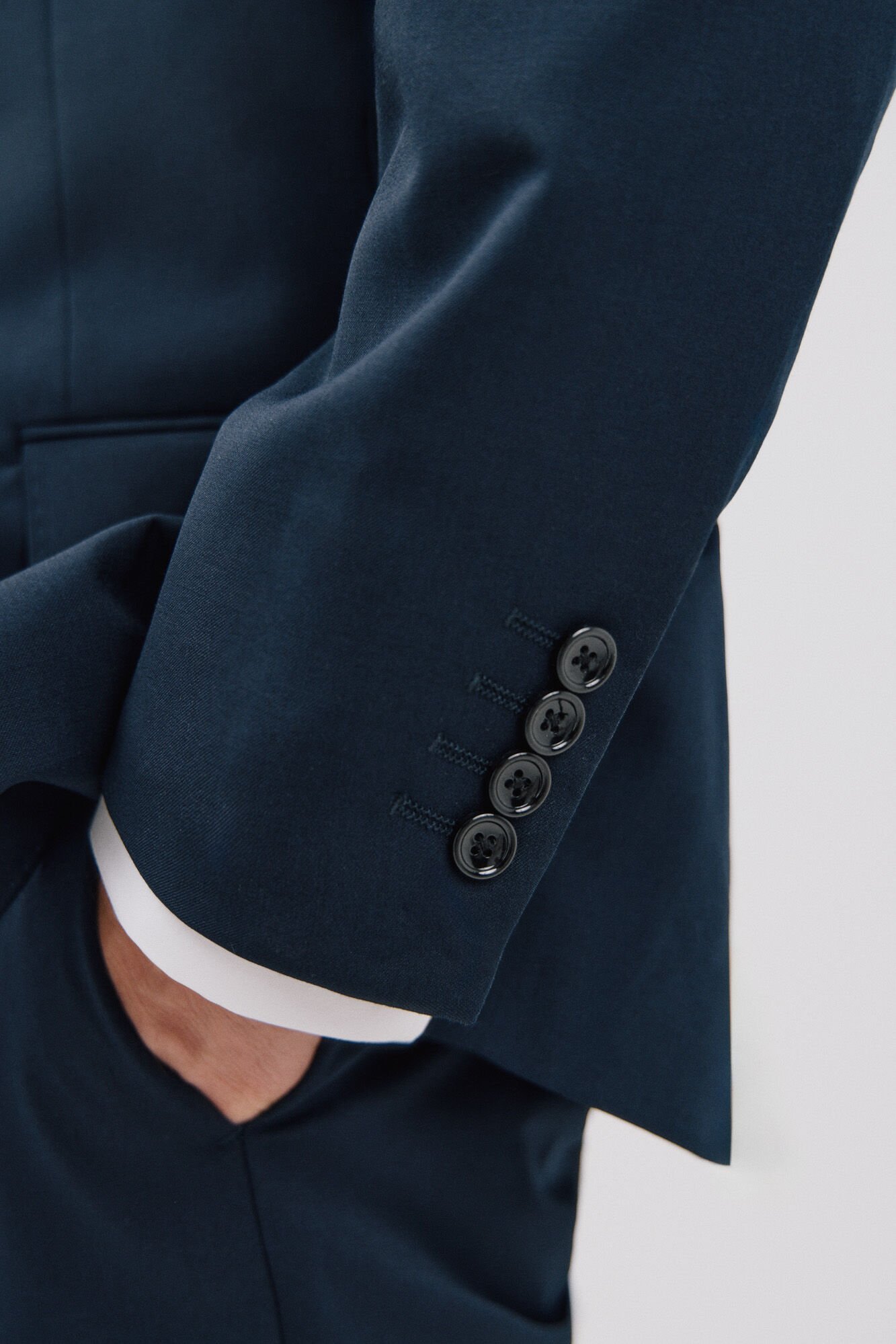 Cortefiel Plain coolmax&reg; jacket Navy