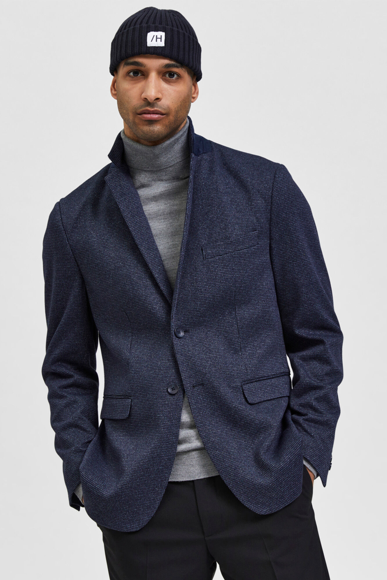Selected Blazer de hombre Slim Fit Azul marino