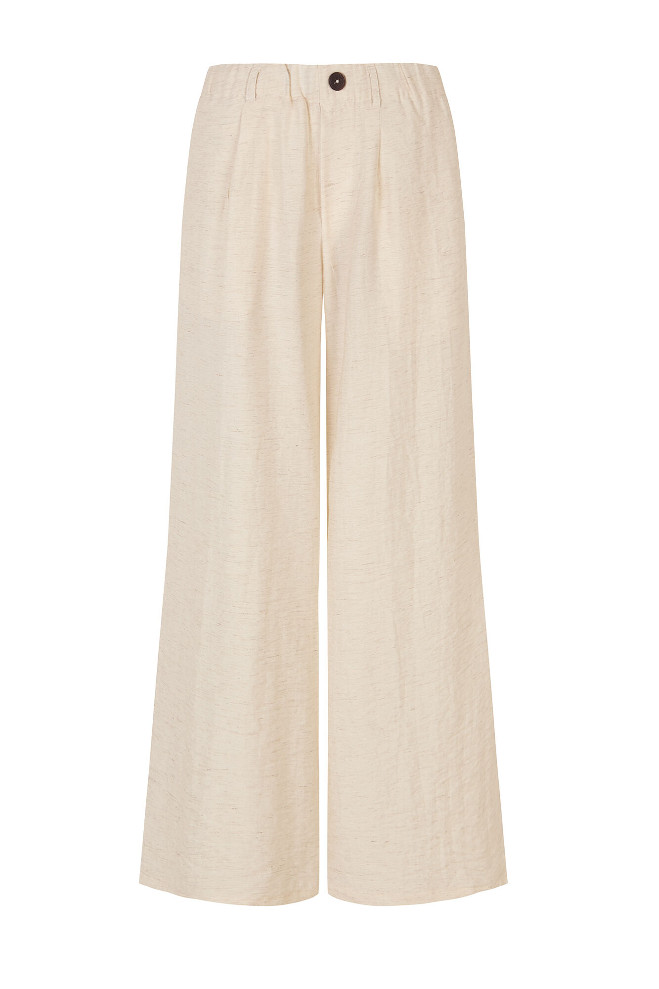 Cortefiel Fluid wide trousers Ivory
