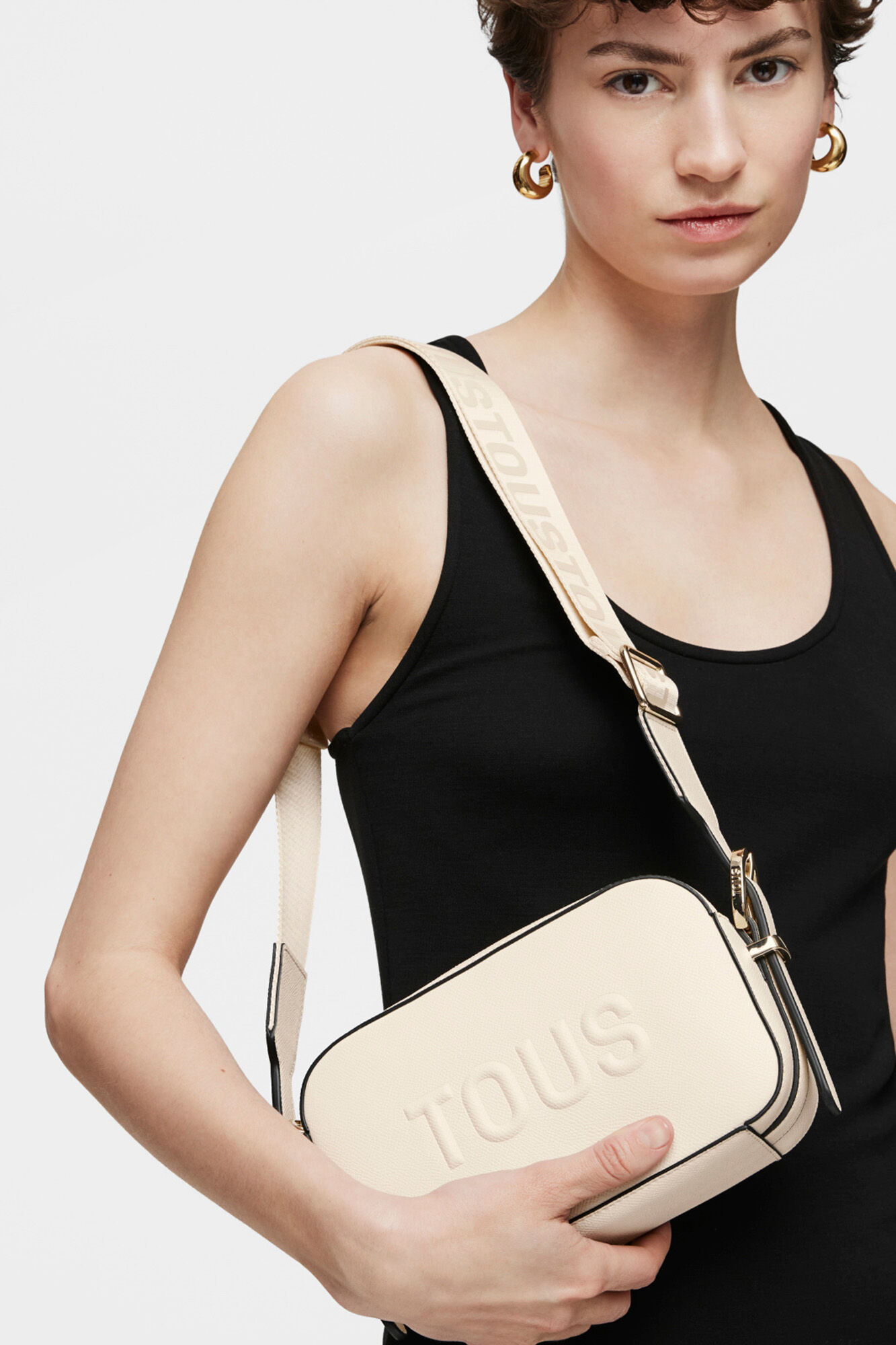 Tous TOUS Brenda  reporter crossbody bag Beige