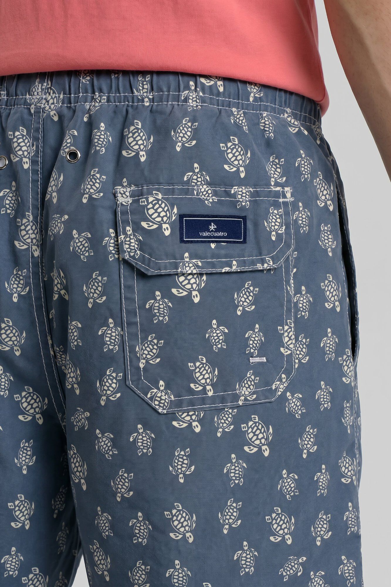 Valecuatro Ba&ntilde;ador estampado fantas&iacute;a Azul marino