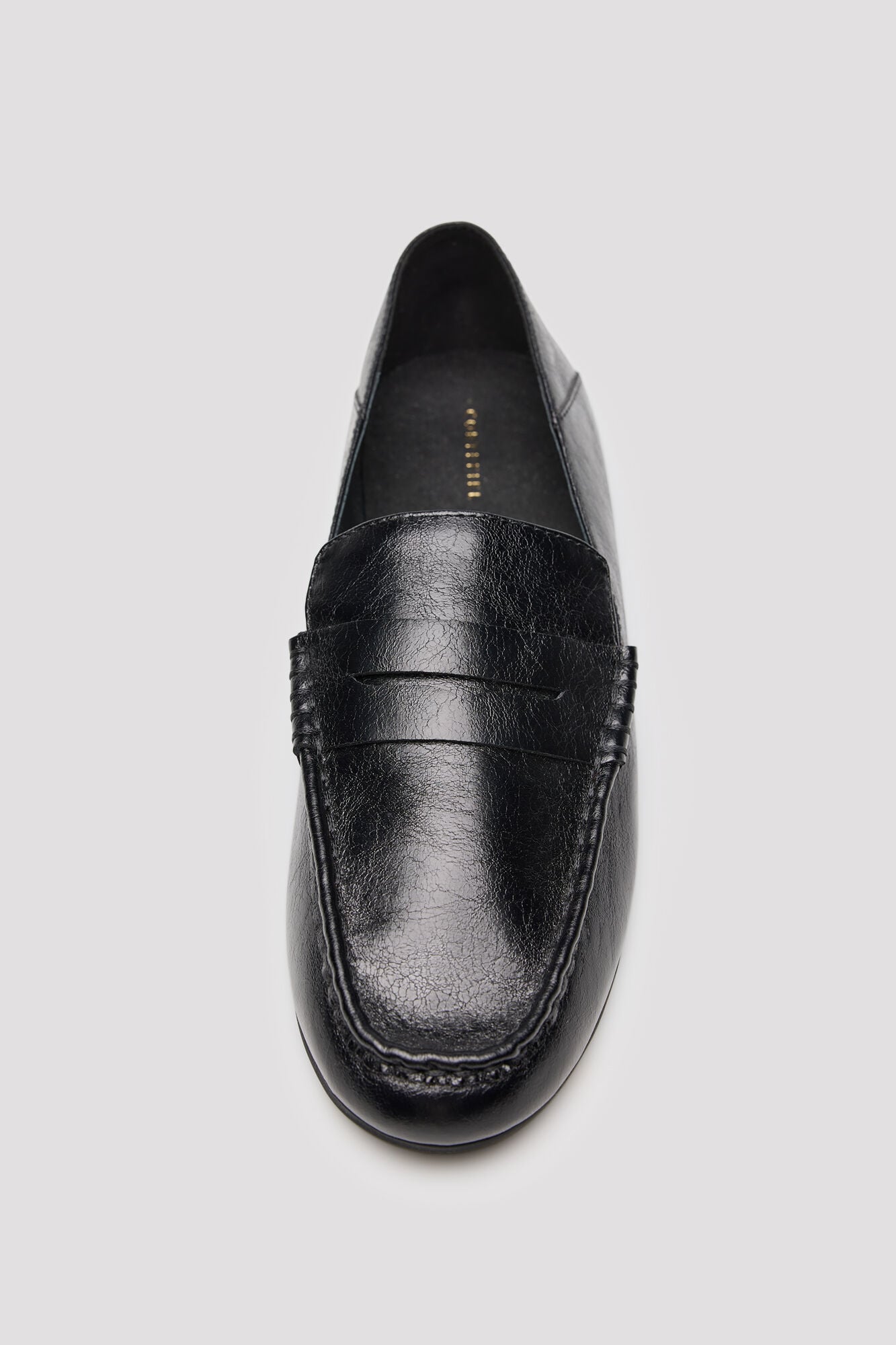 Cortefiel Foldable heel loafers Black