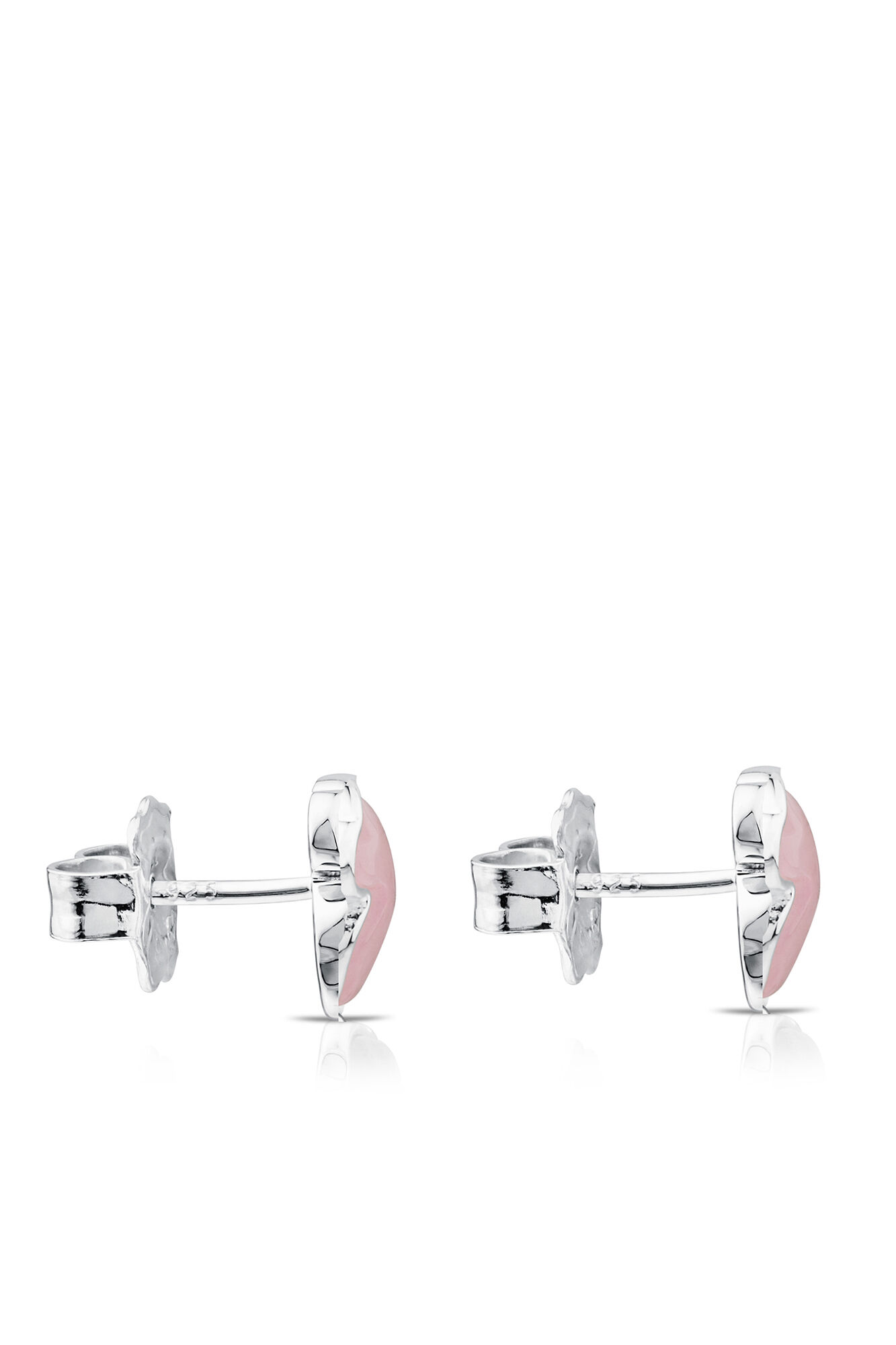 Tous Pendientes oso de plata y cuarzo Gris