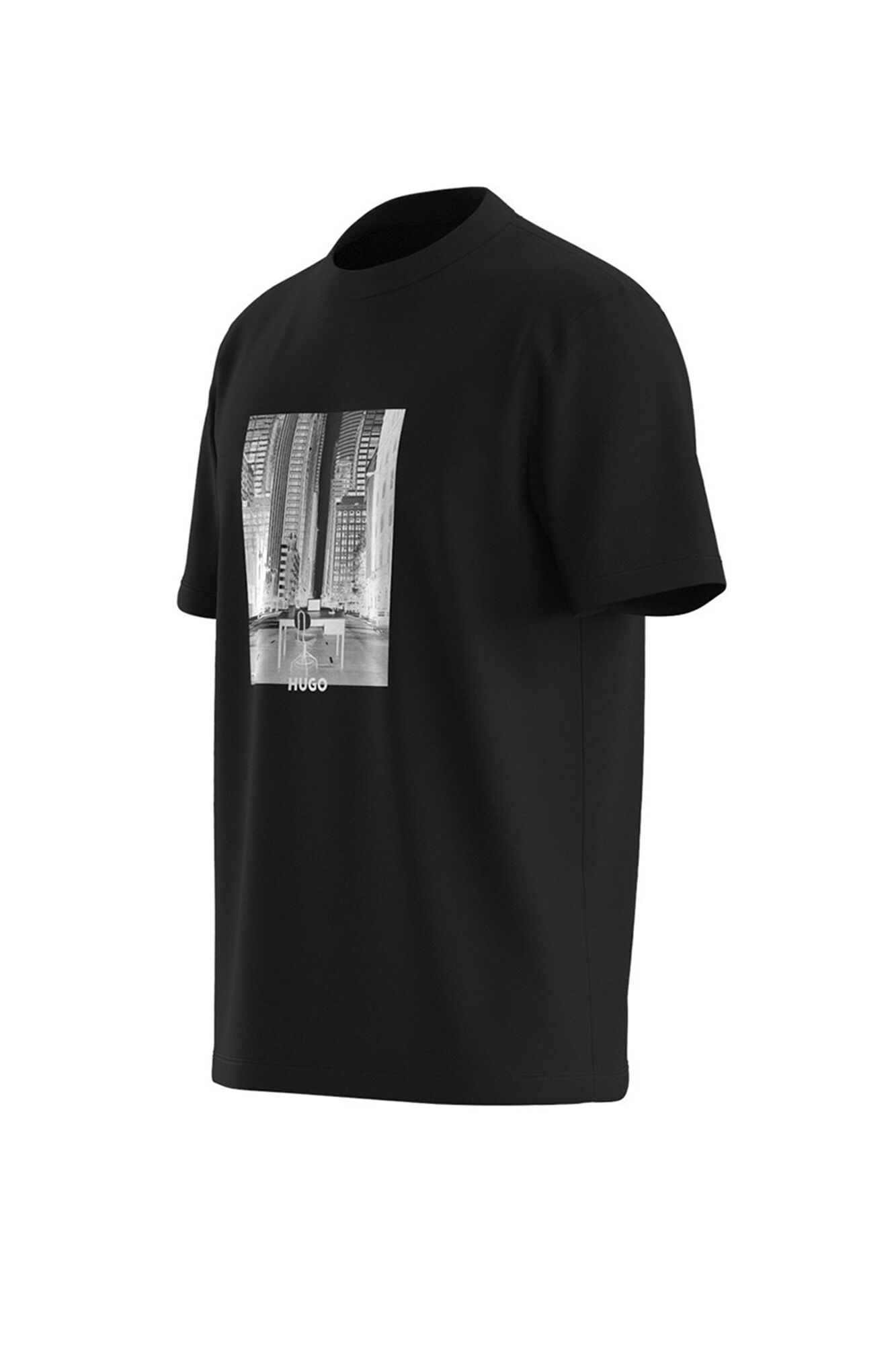 HUGO short-sleeved T-shirt Black