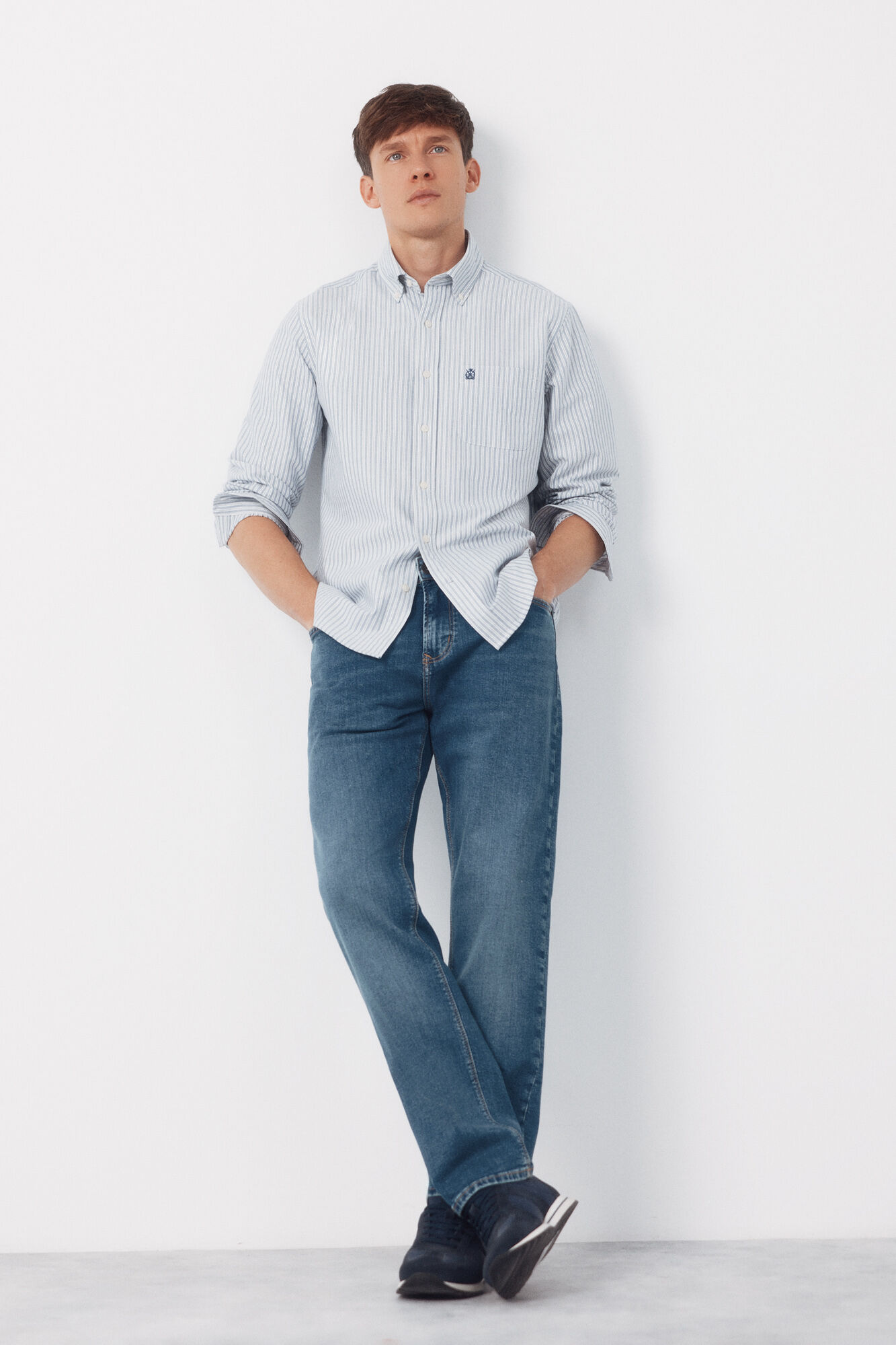 Cortefiel Striped oxford shirt