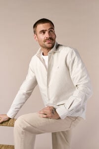 OOTO Camisa oxford rayas manga larga