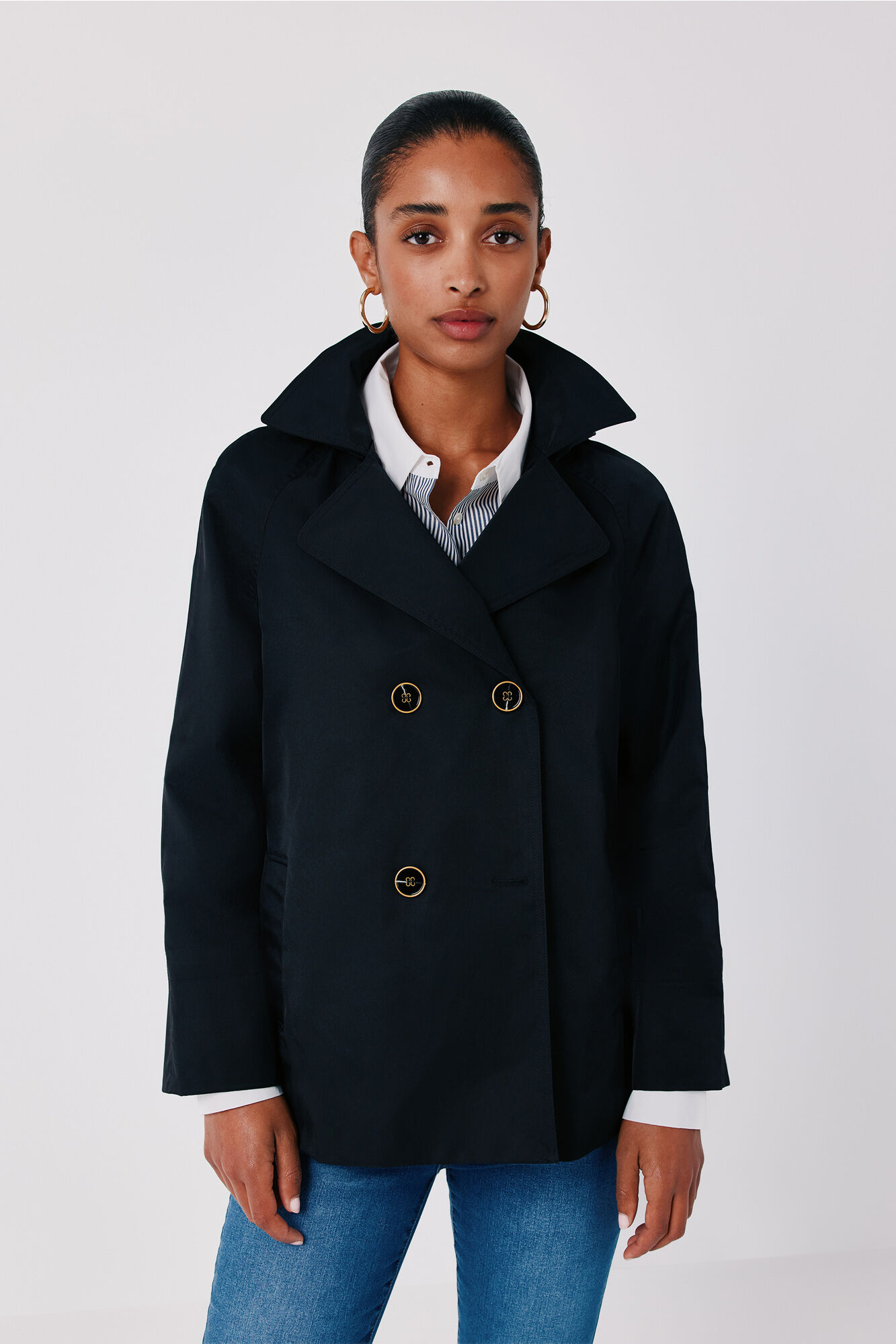 Cortefiel Short flared trench