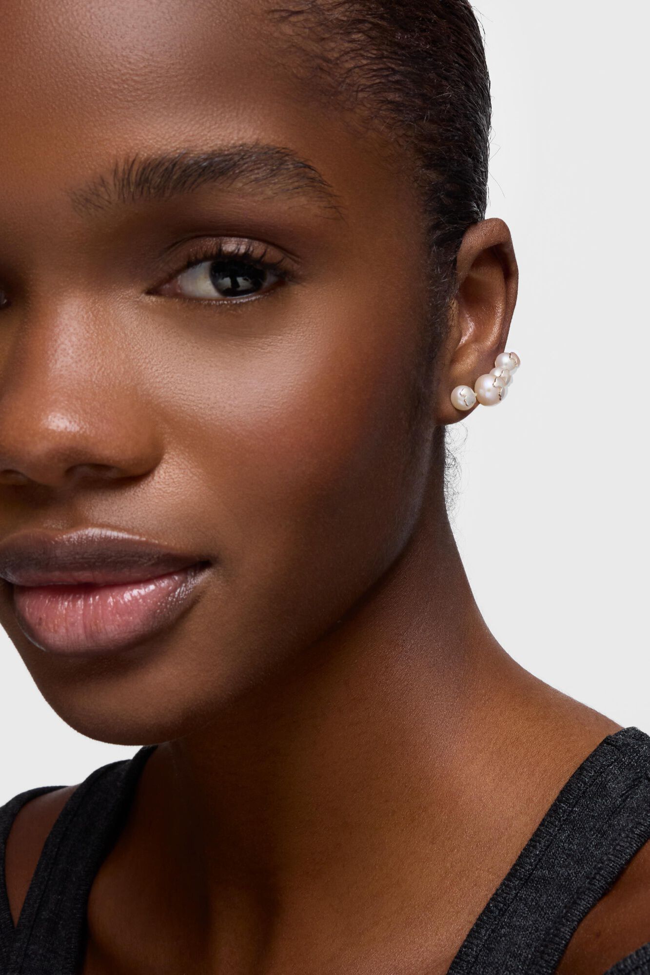 Tous Silver Icon Pearl earrings