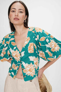 Grace & Mila Top floral curto Vahe
