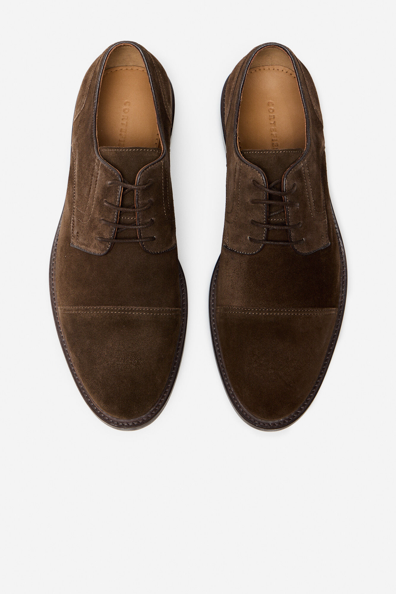 Cortefiel Zapato sport cordones Marr&oacute;n oscuro