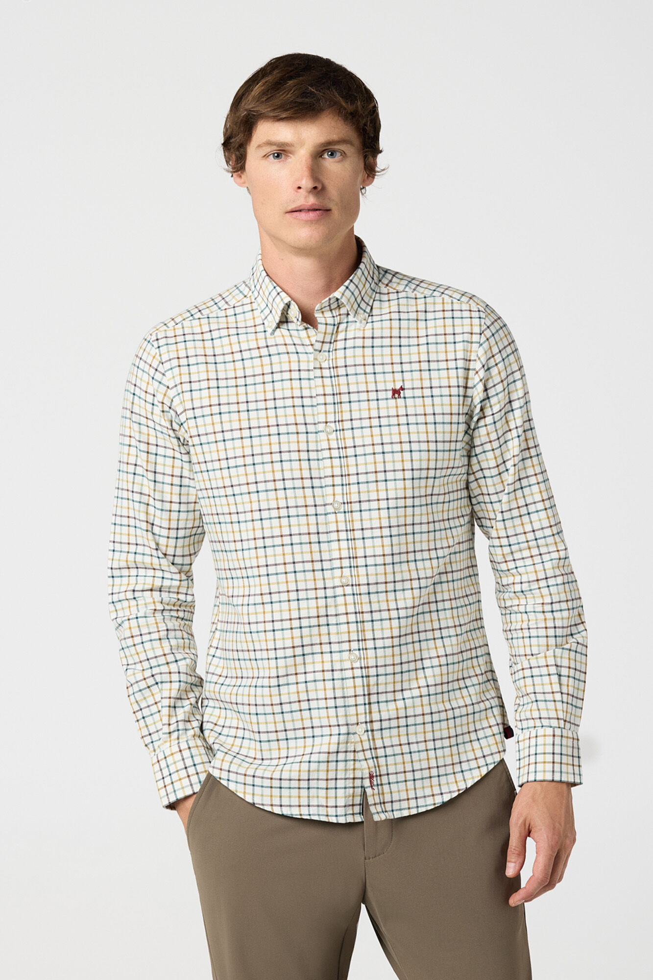 Williot Camisa de espiga aos quadrados