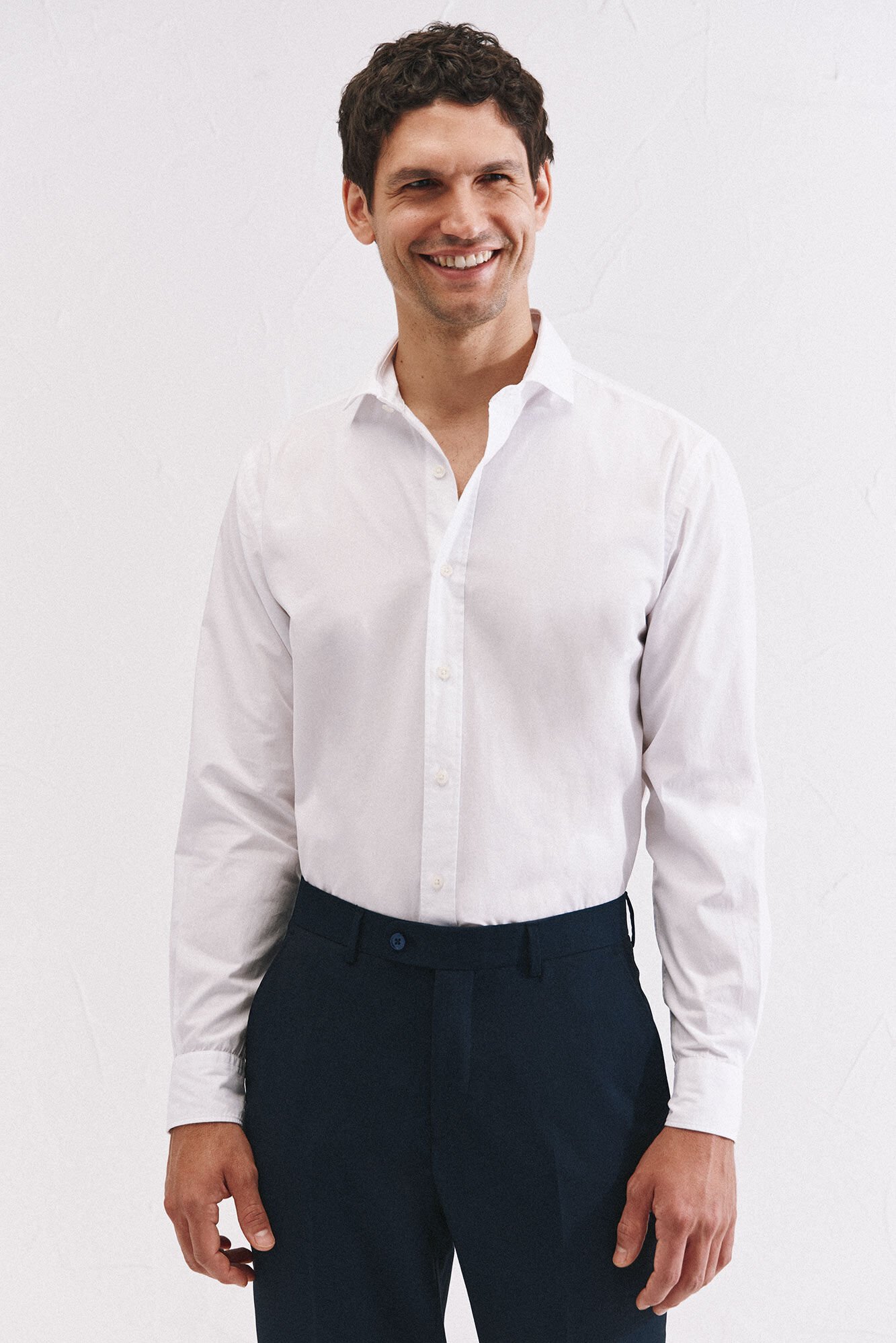 Cortefiel White cotton shirt