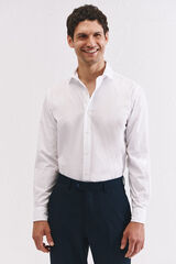 Cortefiel White cotton shirt White