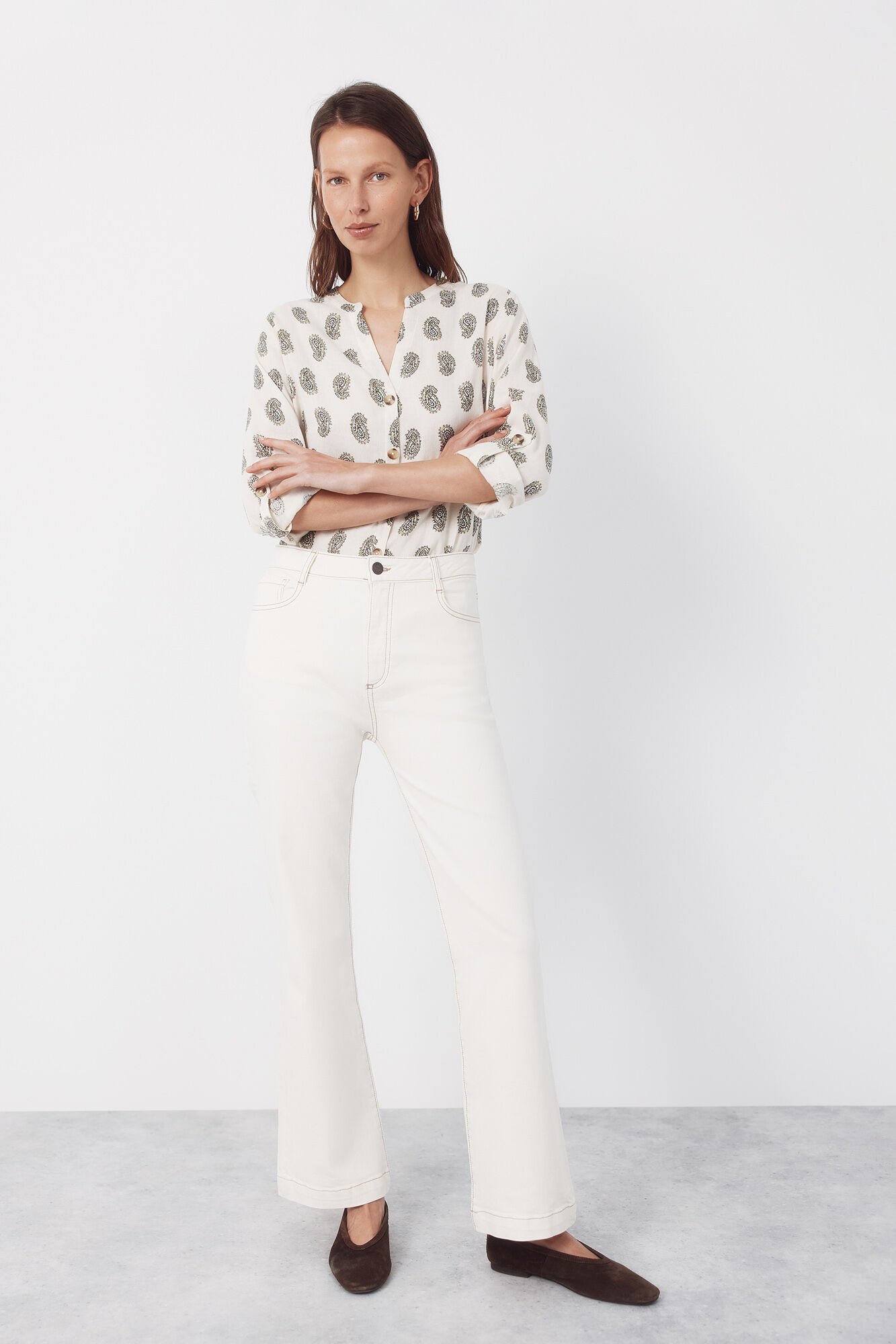 Cortefiel Mandarin collar shirt