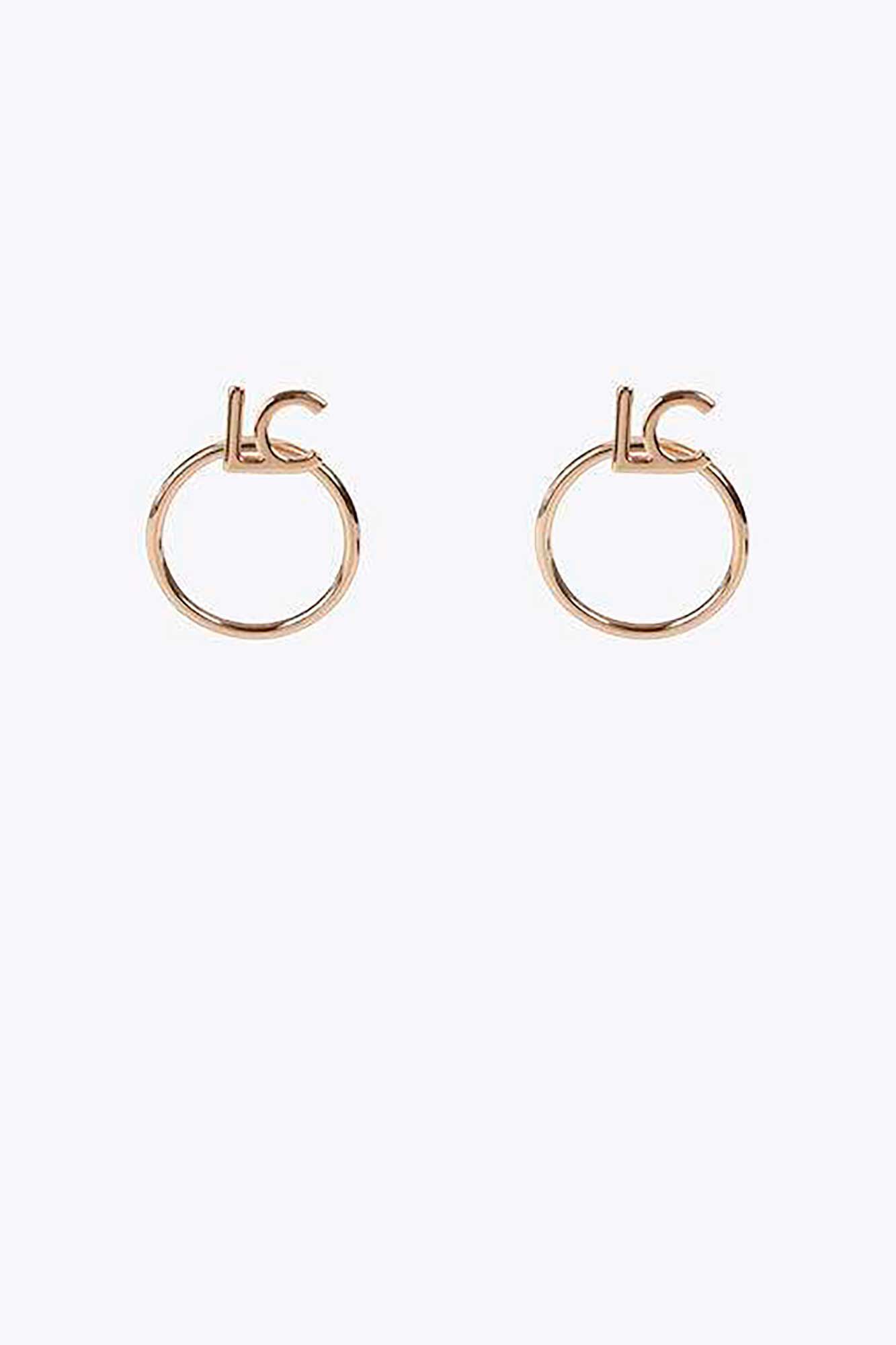 Lola Casademunt Brincos de logo Dourado