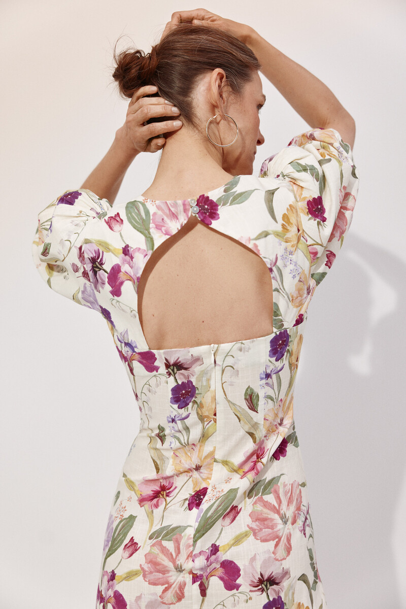 Cortefiel Floral print dress Multicolour