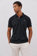 Cortefiel Polo básico slim Negro