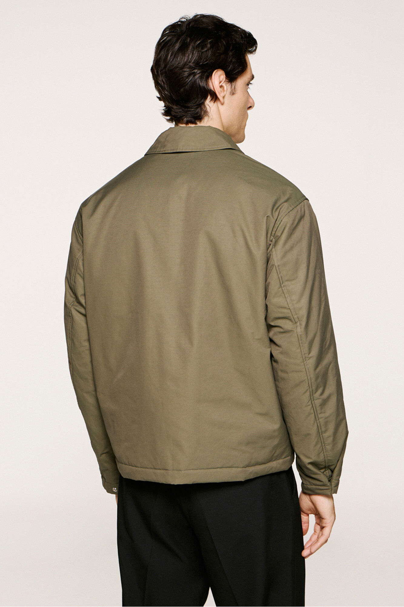 Selected Blus&atilde;o t&eacute;cnica repelente &agrave; &aacute;gua  Verde