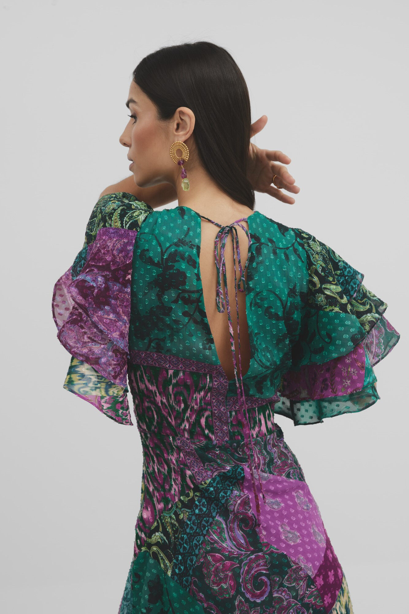 Silbon Vestido Event Collection Danza estampado Multicolor