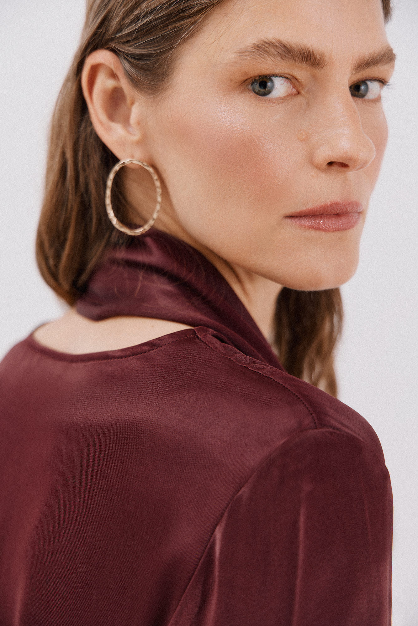 Cortefiel Bow bow or tie Maroon