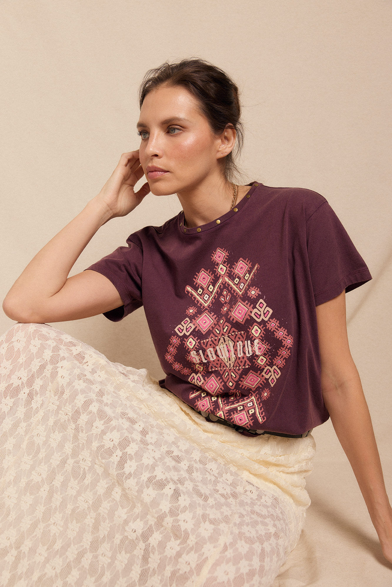 Slowlove T-shirt estampada Granada