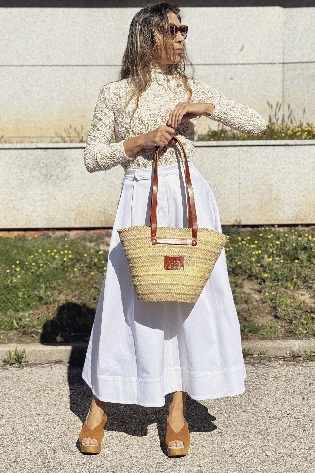 The Code Bolso capazo piel Provenza