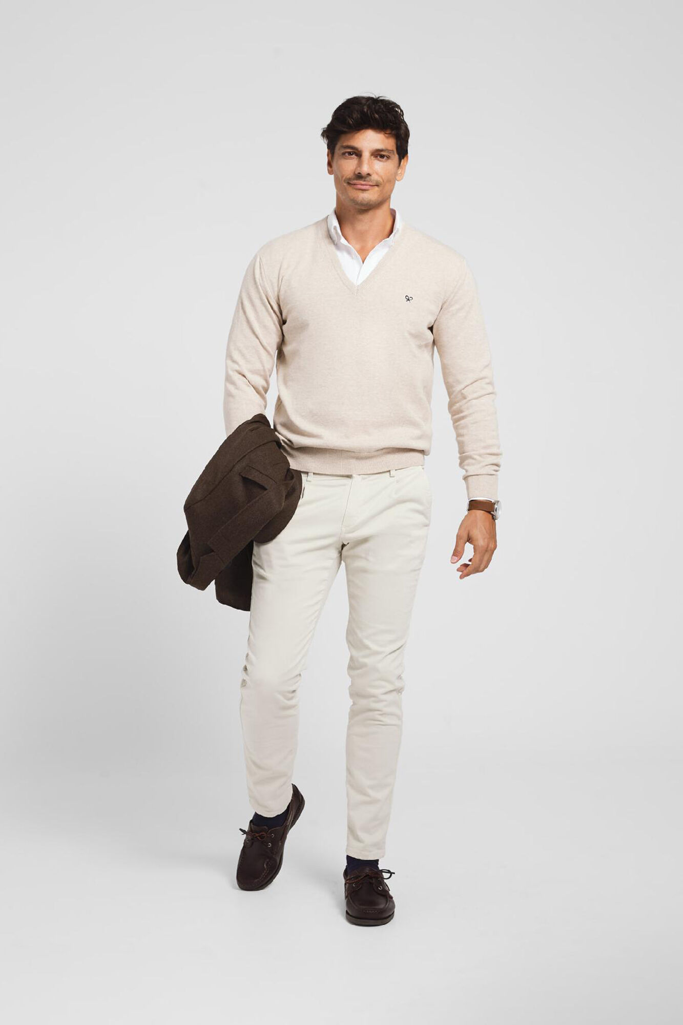 Silbon Jersey pico retro beige Beige