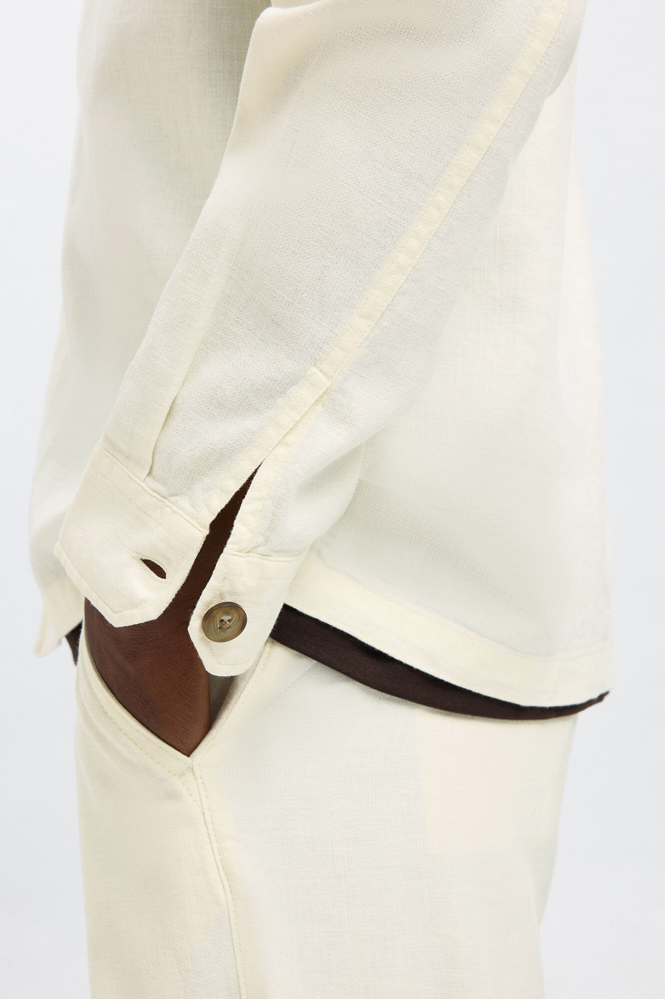 Selected Sobrecamisa de linho Branco